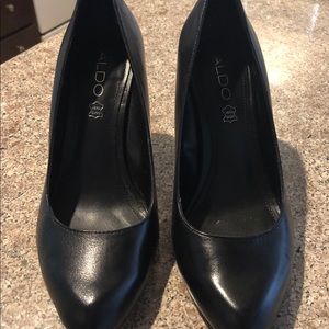 Aldo Black Leather Pumps Size 38 (8)